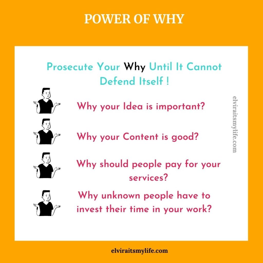 LEARN POWER OF WHY IN WRITING